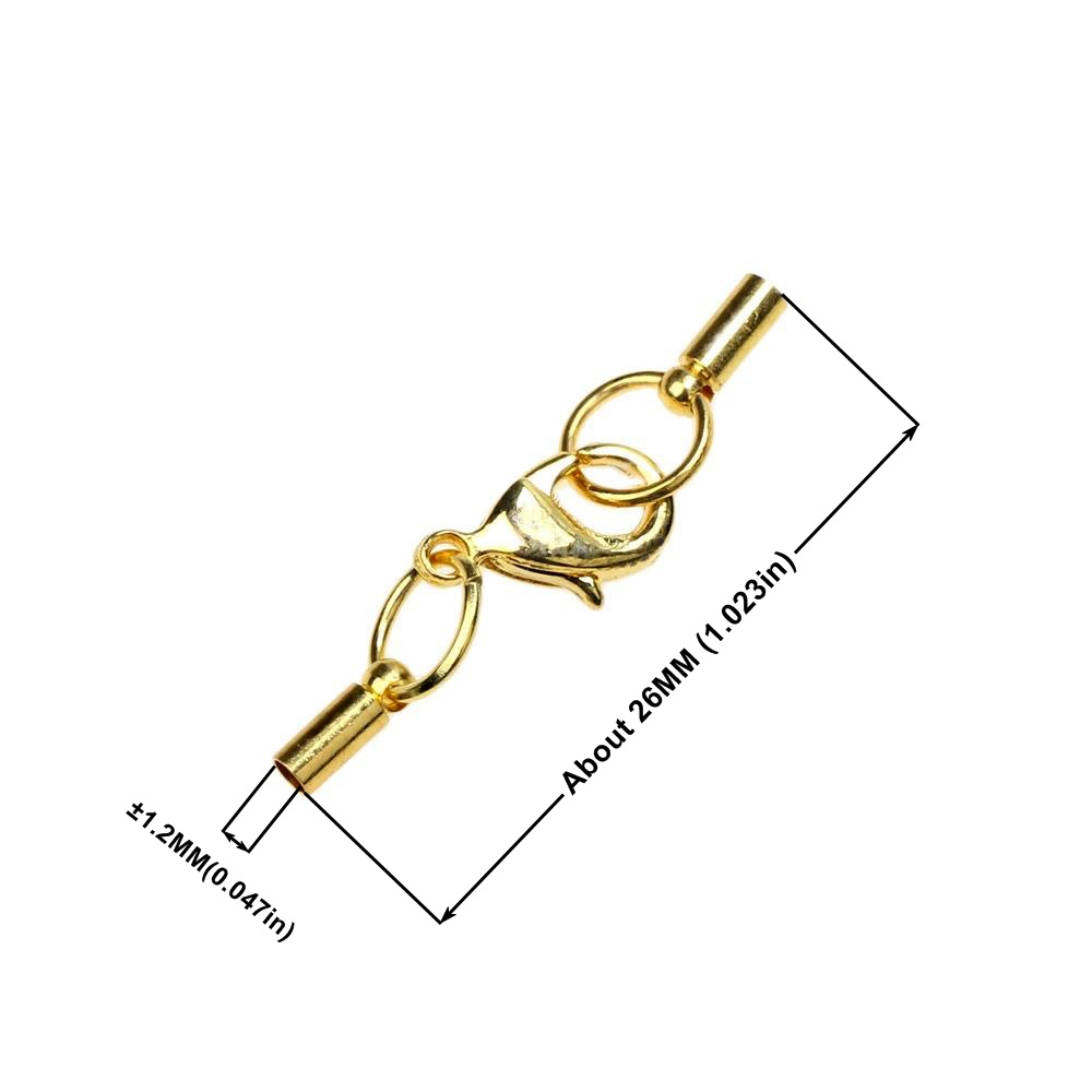 1.2/5.5/6.5/7.5/9.5mm 6-24 parçalar Kıç sıkma kapak konnektörü ıstakoz toka bağlantı elemanı diy takılar yapım keşif