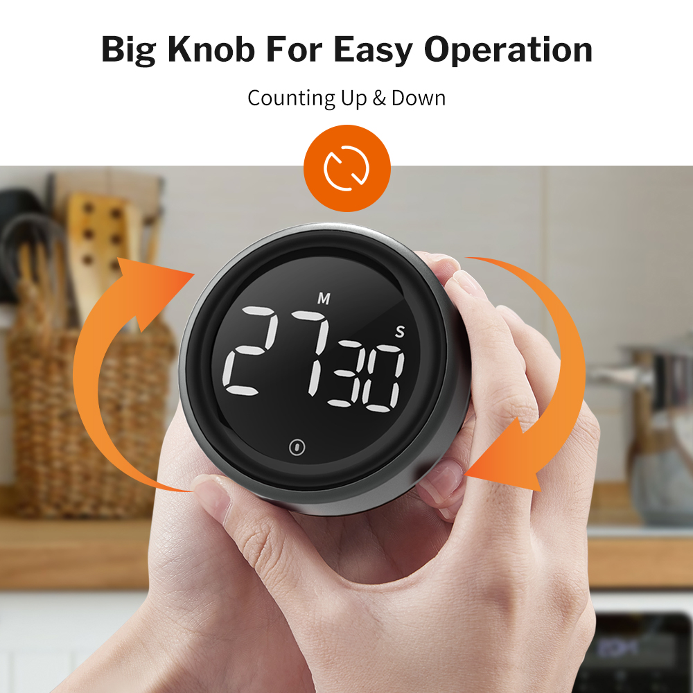 Deewaz Digital Kitchen Timer for Cooking Sports Study Count Up Countdown Magnitic Electronic Stophatch Time Timer Alarm ALARME