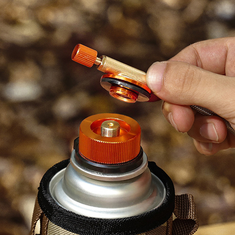 Al Aire Libre Estufa Para Acampada O Escalada Adaptador Tipo Split Conversor de Horno Auto-Cartucho de Gas Tanque Conector Equipo de Viajes