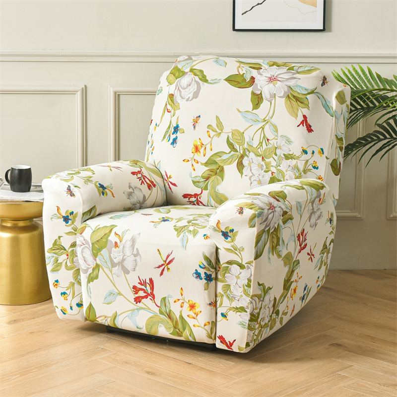 Couvercle de canapé floral fauteuil de chaise de garçon de garçon paresseux canapé de massage élastique pour couvercles de canapé de fauteuil