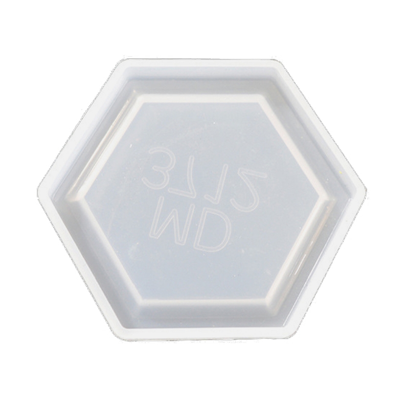 Rund hexagonal skålhartsformar Silikonsmycken Tray Formar Soap Dish Candle Holder Container Epoxy Harts Gjutning Mögel