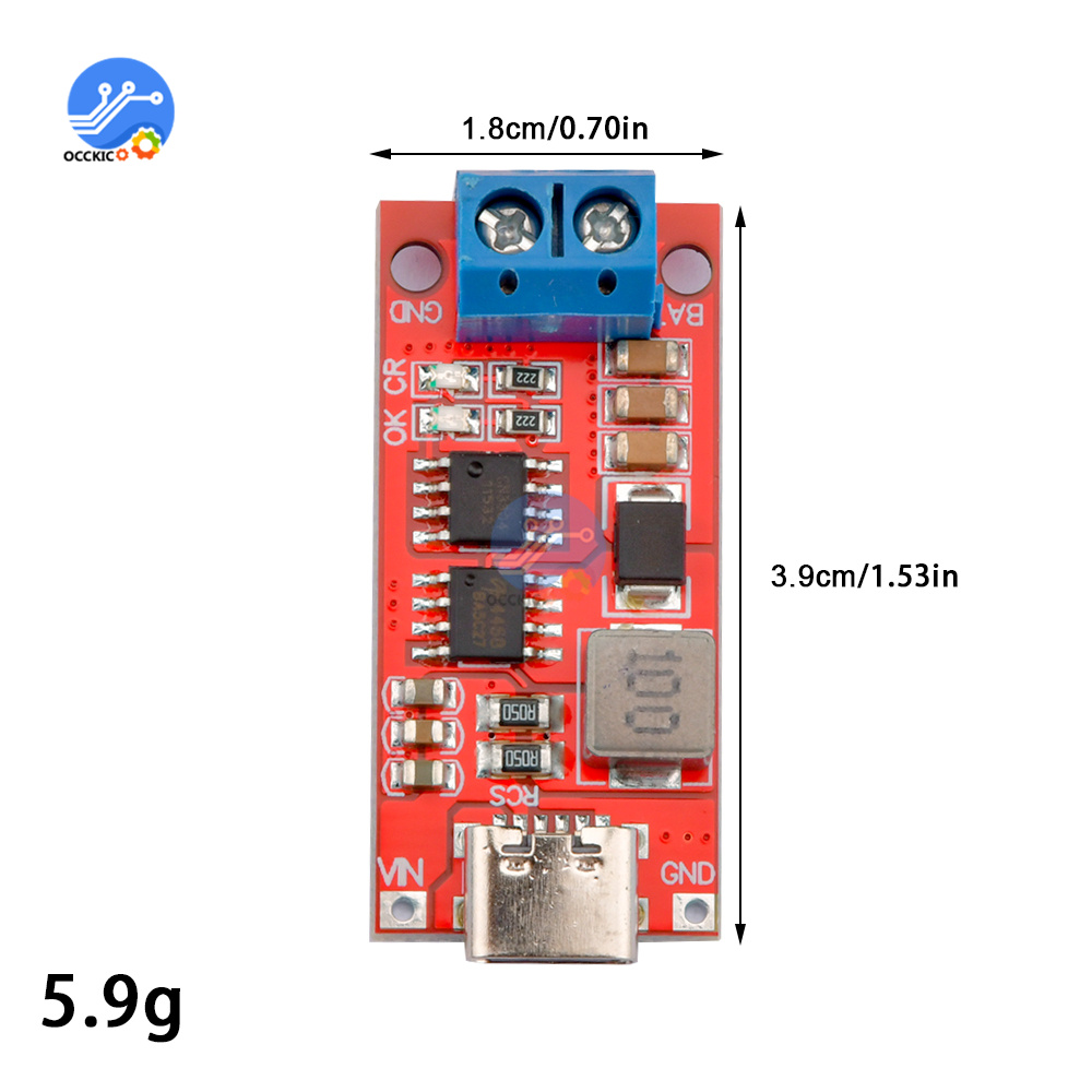 Typ-C BMS 2s 3s 4s 1a 2a 4a 18650 Lithium-Batterie-Ladeplatte mit Terminal-Step-up-Boost-Modul für die Li-po Polymer Power Bank