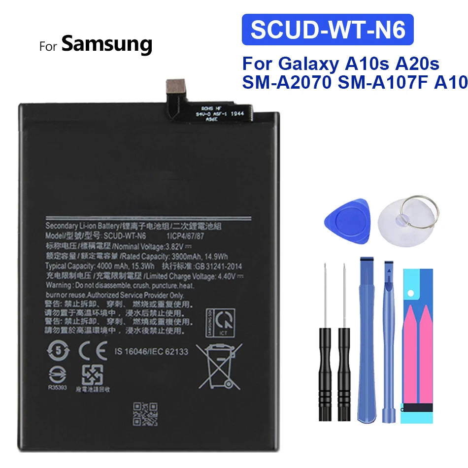 Batterie pour Samsung Galaxy S10 5G S20 + S20 Ultra A71 A51 A31 A20E A10E Note 10 plus / 10 + M30S M21 M31