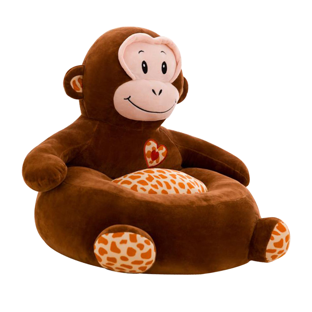 Presentazione della sedia di fagioli peluche a forma di animale divano bambini mobili divano sedile copertura della poltrona fagioli bambini.