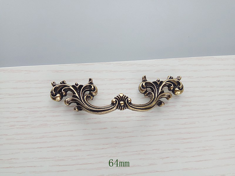 Vintage Bronze Classic Handle For Furniture Hardware Kitchen Cabinets Door Drawer Knobs Wardrobe Cupboard Dresser Handle Pulls