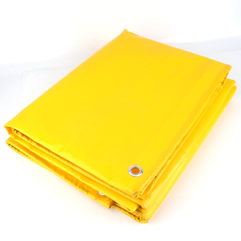 0.5mm Yellow PVC Tarpaulin Flame Retardant Grade Rainproof Tarp Garden Plant Balcony Cover Anti-flaming Cloth Forest Fire-proof