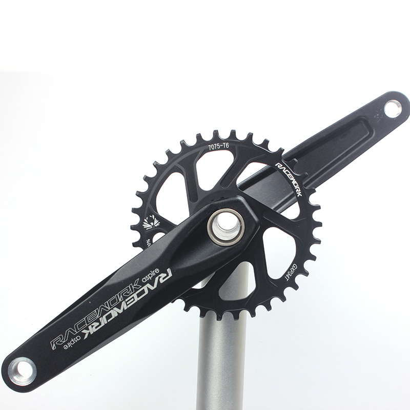 Racework Crankset Mtb Monoplate Cranks bras pour vélo intégrée PE 1 Crown Mountain Bike Hollowtech