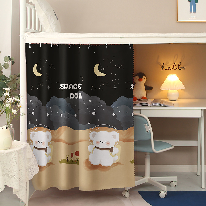 Blackout Dormitory Bed Curtains Canopy Bunk Single Curtain Student Bed Dustproof Privacy Mosquito Net Bedroom Home Decor
