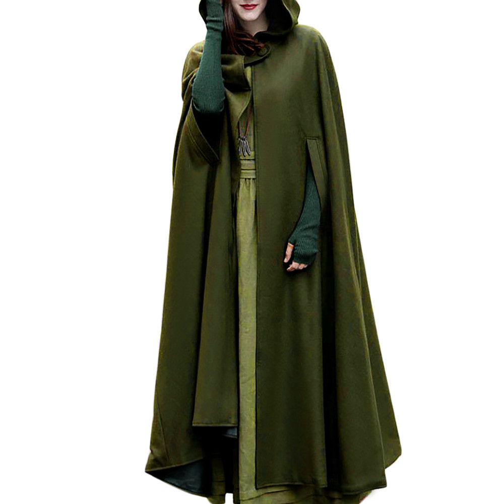 Assassins Cosplay Vintage Medieval Gothic Creed Hooded Cloak Thin Coat Women Vampire Devil Capes Viking Pirate Robes Halloween