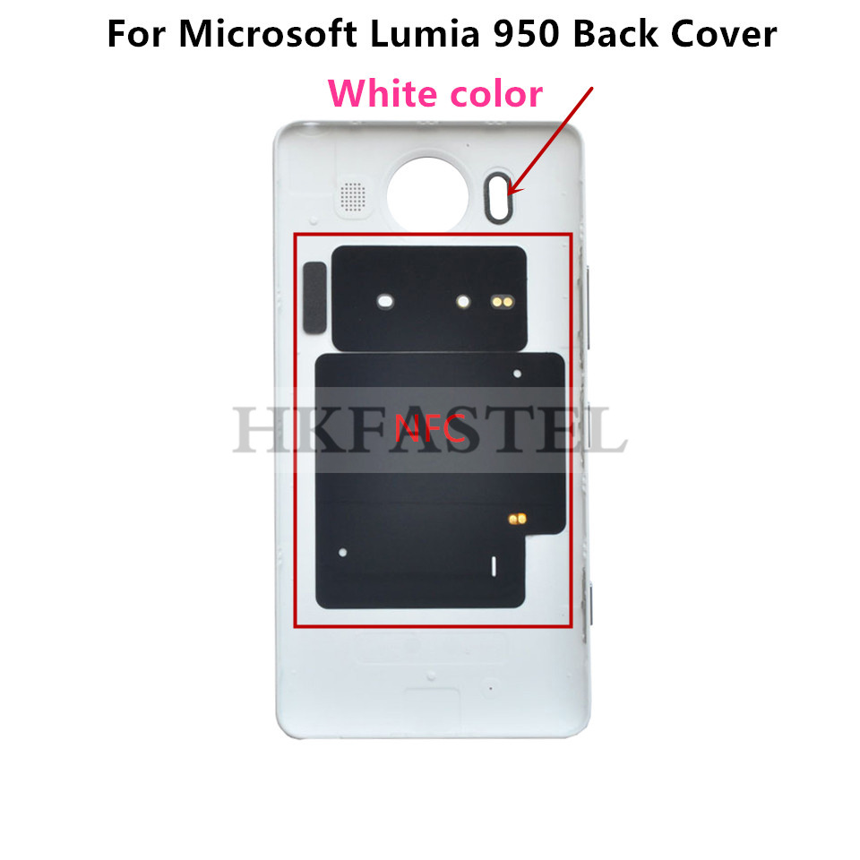 Nokia Microsoft Lumia 950 950XL 950 XL Telefono cellulare Nuovo coperchio della porta della batteria posteriore originale con antenna NFC