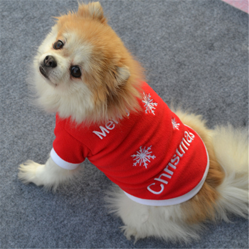 Vêtements chauds pour chiens d'hiver molles enleceau de l'animal de compagnie de Noël manteau de chien de chiens veste Nouvel An Chihuahua Dogs Pet Pet Vêtements Roupa Cachorro