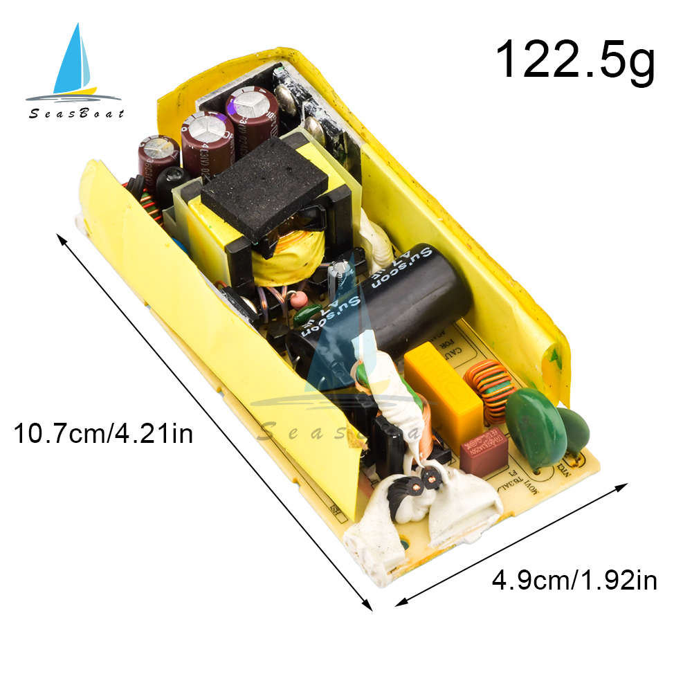 AC-DC 12V 5A Schaltnetzversorgungsmodul Bare Circuit 100-240V bis 12 V Board Spannungsregler für Ersatz/Reparatur