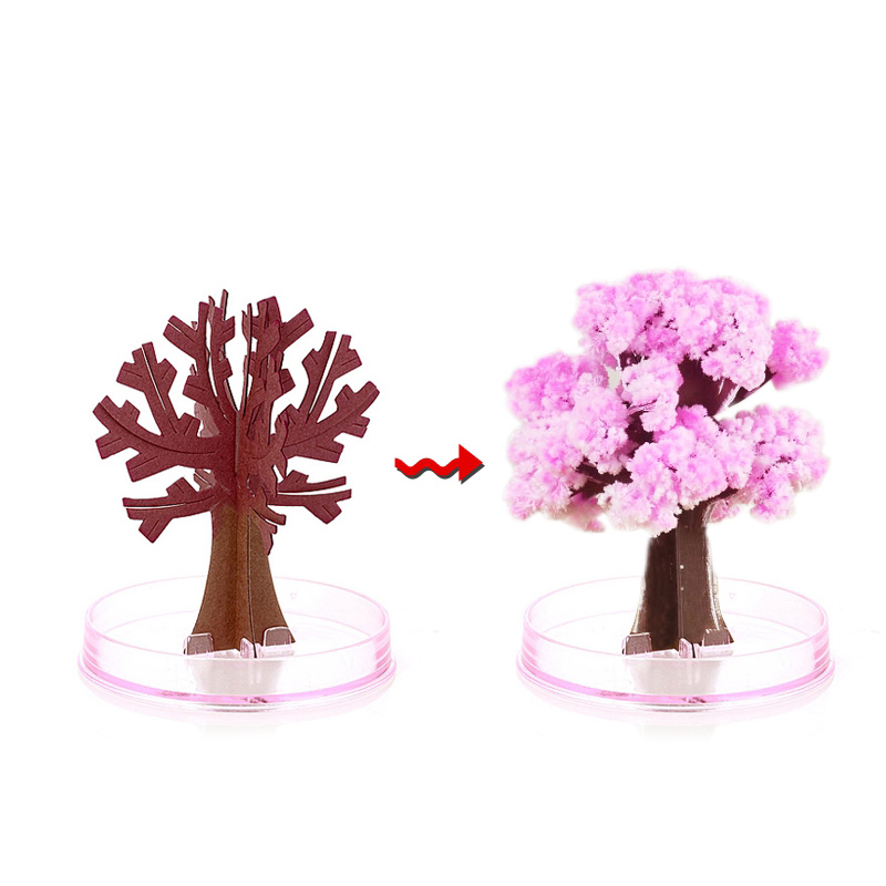 Amazing Magical Crystal-Growing Mystical Trees Flowering Paper Tree for Children Birthday Christmas Tree Toys Party Supplies TB