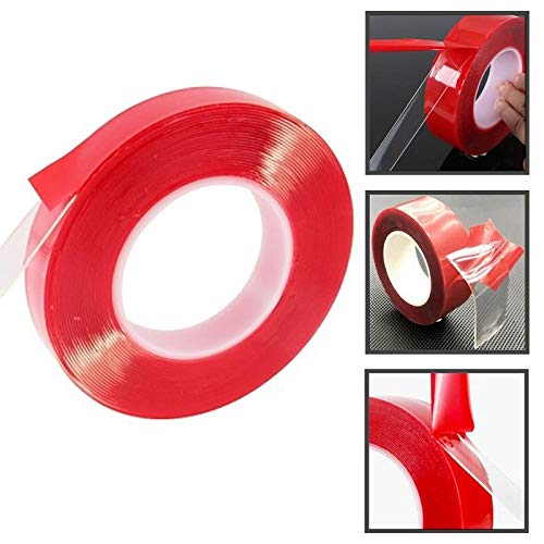 8/10/12/15/20/25/30/40mm Double Sided Adhesive Tape Acrylic Transparent No Traces Sticker for LED Strip Car Fixed Tablet Fixed