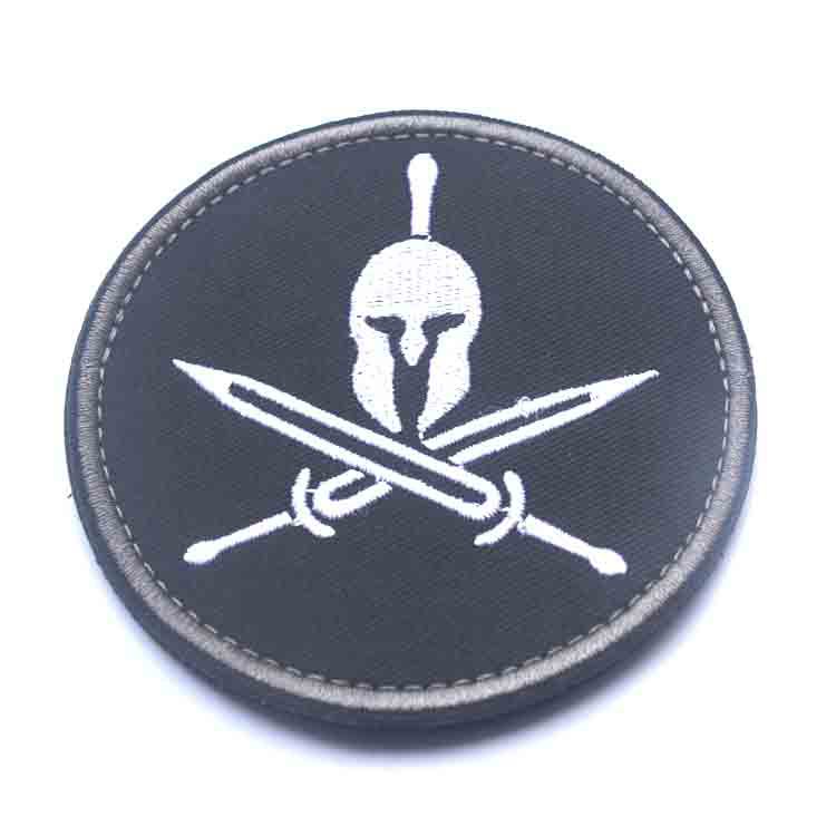 Spartan Crossed Sword Swat Patch Biker greco Sparta Soccent Army Tactical