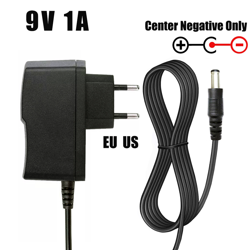 9v1a 2A Netzteil AC/DC -Adapter für Casio Piano Keyboard Gitarreffekte Pedal Boss Zoom Dunlop Ditto Electro Harmonix Charger