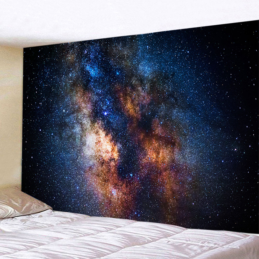 Big Galaxy Starry Universe Space Wall Tapestry Psychedelic Print Thin Cloth Blanket Yoga Mat Hanging