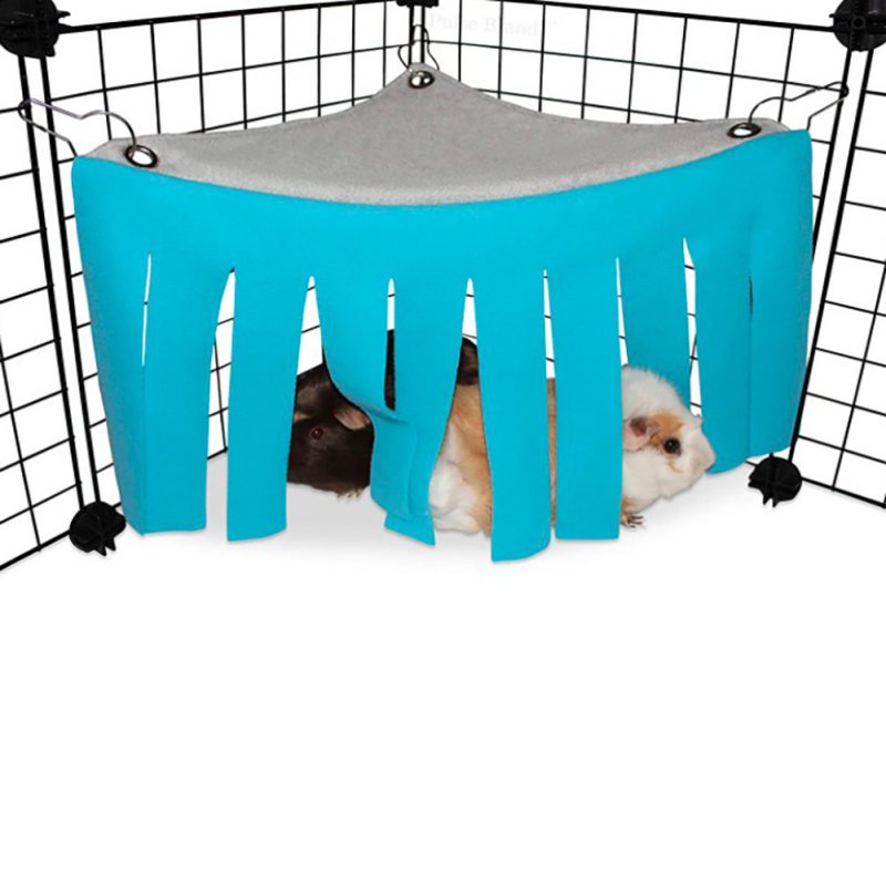 TASSEL Strip Small Pet Tält Hudout Guinea Pig Hamster Hedgehog Hammock Gardin Små djur som hänger säng hörn bo matthus