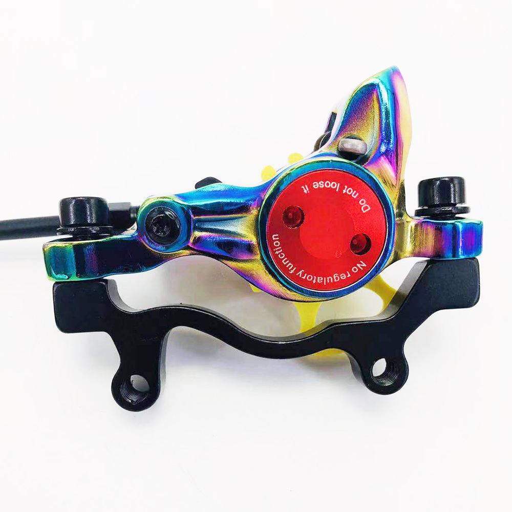 Rainbow Bicycle Hydraulic Disc Brake MTB Bicycle Oil Pressure Disc Brake Colorful Kits 800/1400mm Mountain Bike Caliper Clamp