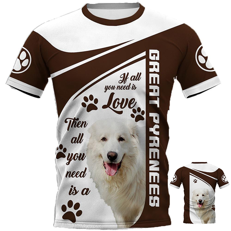 Nueva camiseta para hombres de verano Shepherd alemán 3d tendencia guapo impresa manga corta o cuello súper moda camiseta casual 6xl