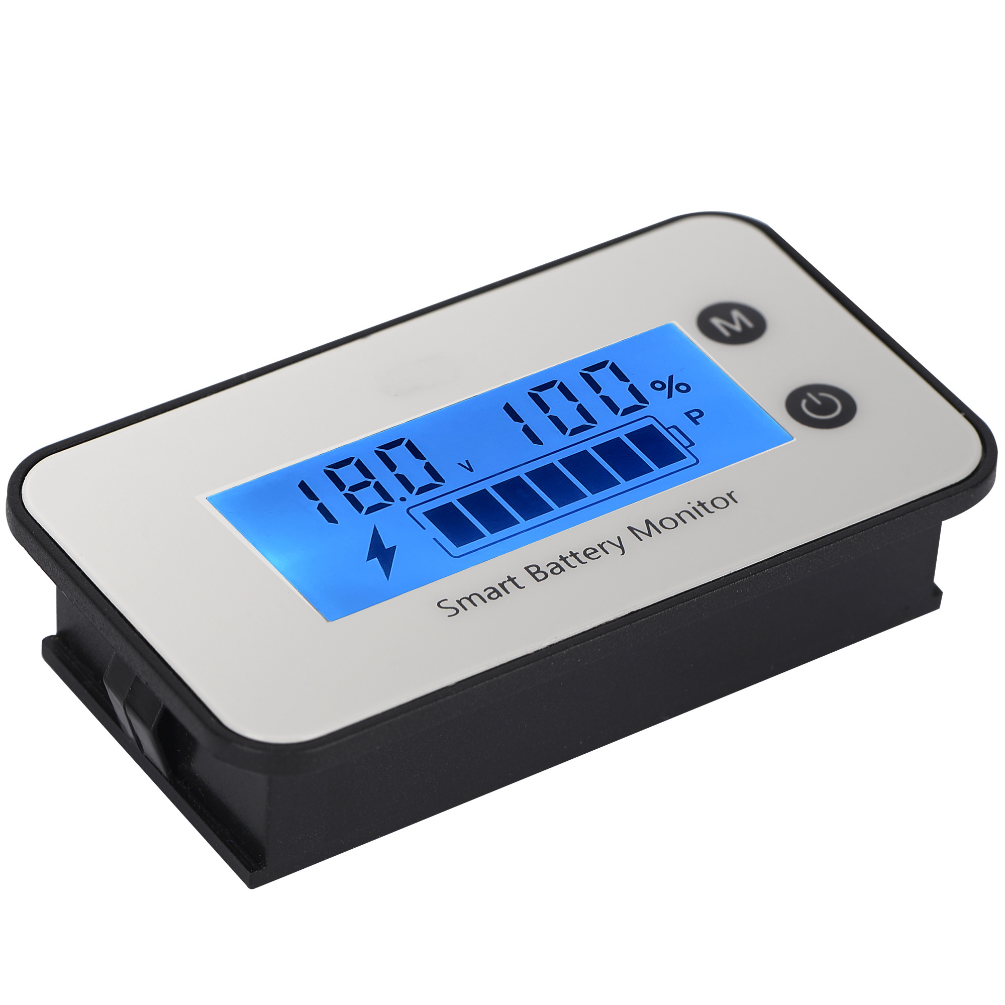 Waterproof Battery Monitor 7-100V 12v 24v Digital Battery Capacity Voltage Monitor Remaining Capacity Percentage Tester