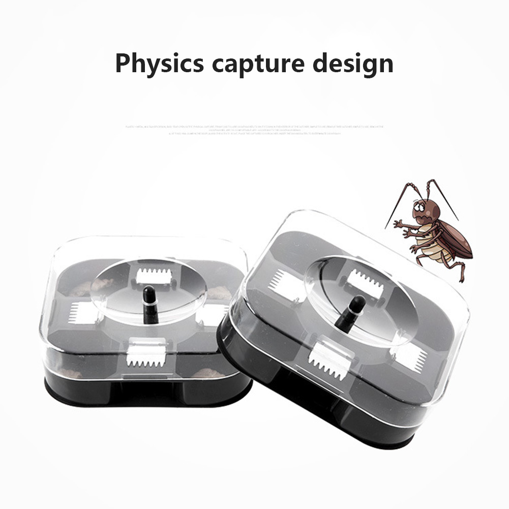 Cockroach Trap avec appâts en plastique réutilisable non toxique Bug Roach Catcher insecte Pest Killer Fou99