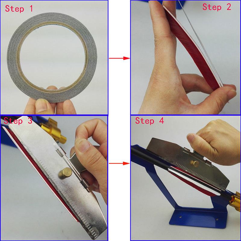 2 rouleau 10m flèche Ferme Adhésif Fletching Rape Tape Arc Sports outil de bricolage pour la chasse au tournage