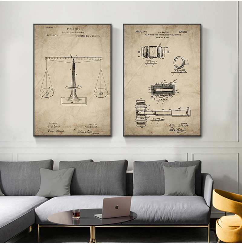 Advokat Lady Justice Law Patent Affischer and Prints Scales of Justice Lawyer Gift Art Canvas Måla advokat Kontor Väggdekor