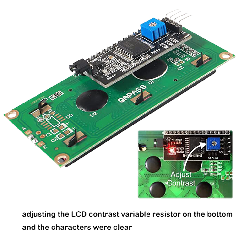 IIC I2C TWI Seri 2004 20x4 LCD Modül Mavi Yeşil Beyaz Arka Işık LCD, Arduino Uno R3 için I2C Arayüz Adaptörü ile eşleşebilir