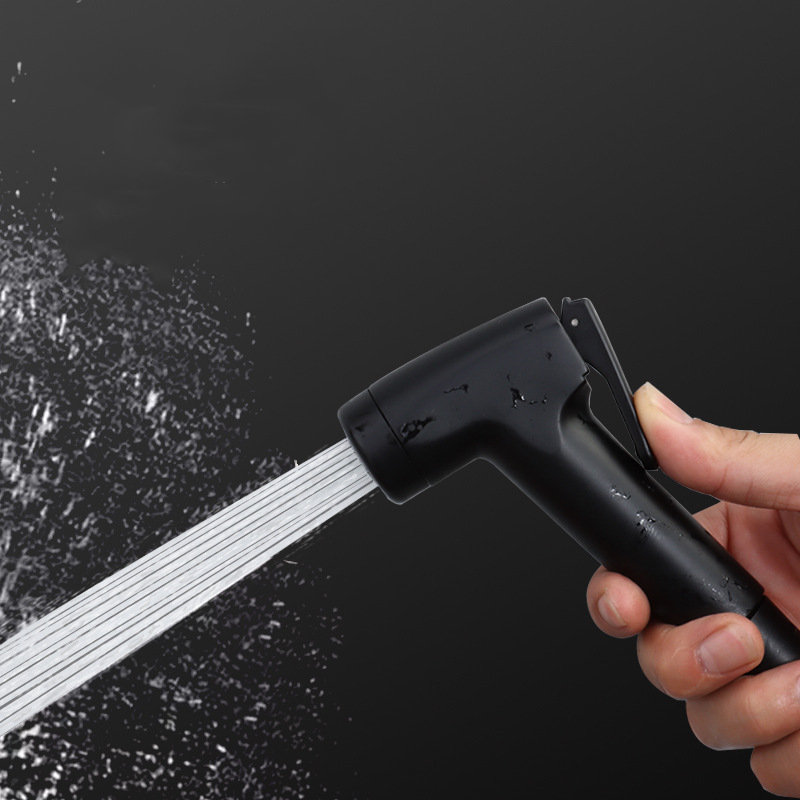 ABS Black Handheld Bidet Toilet Sprayer Sprayer Baby Diaper Cloth Sprayer G1/2'