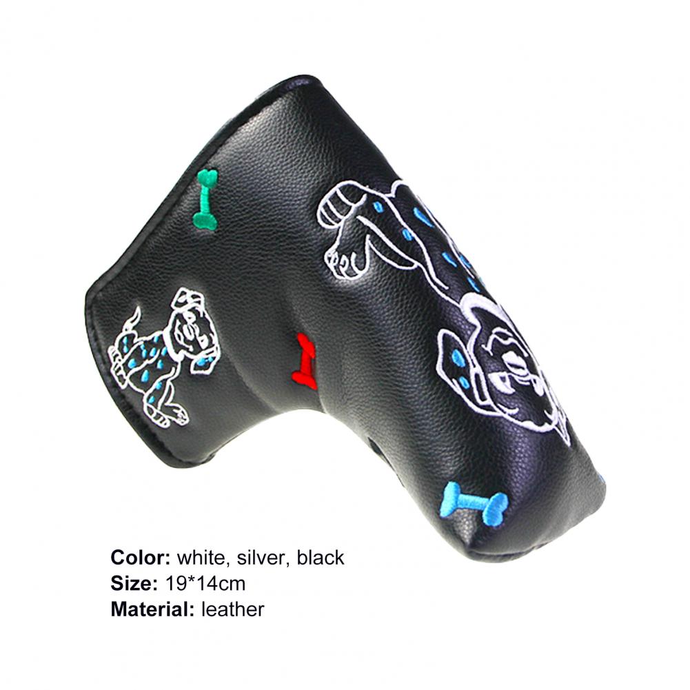 Golf Head Cover Dust-proof Water-proof Accessory Dog Bone Golf Mallet Putter Head Covers for Outdoor