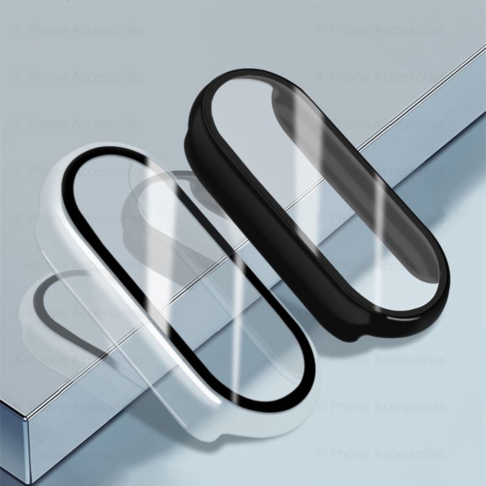 Custodia in vetro 10D Xiaomi Mi Band 8 6 5 4 Protettore schermo di copertura protettivo completo Miband 8 5 4 7 6 MI7 7 Custodia la banda di orologeria intelligente