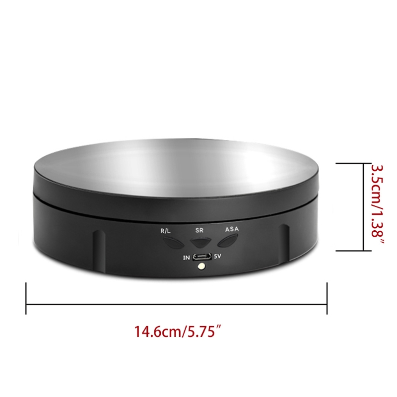 3 velocità Intelligente Electric Rotating Display Specchio specchio Porta di gioielli Batteria USB Potenza USB