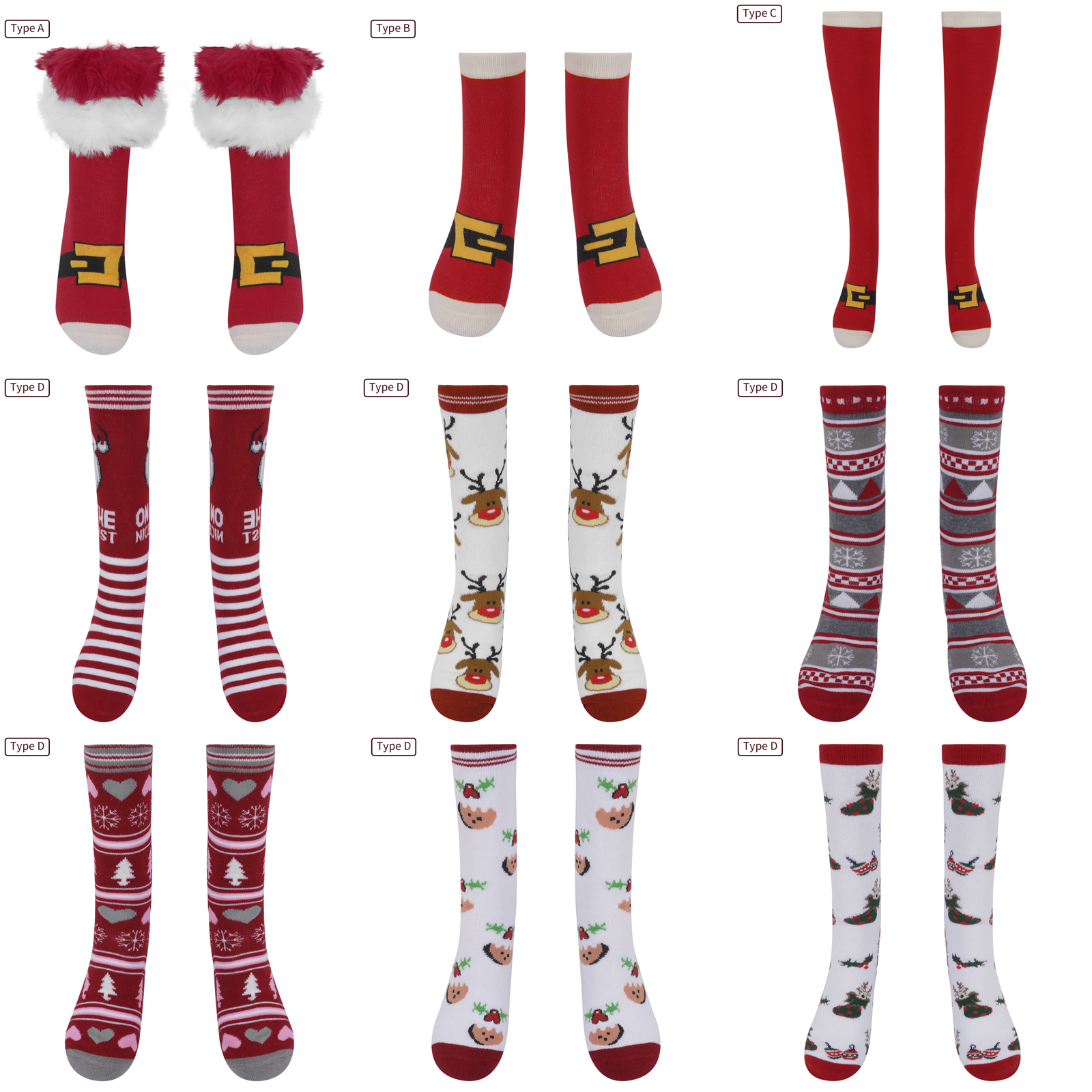 Hiver Women Men Socks Christmas Gift Cadeau mignon tricot à tube chaud chaussettes à la maison Joyeux Noël Happy Funny chaussette Nouvel An 2022