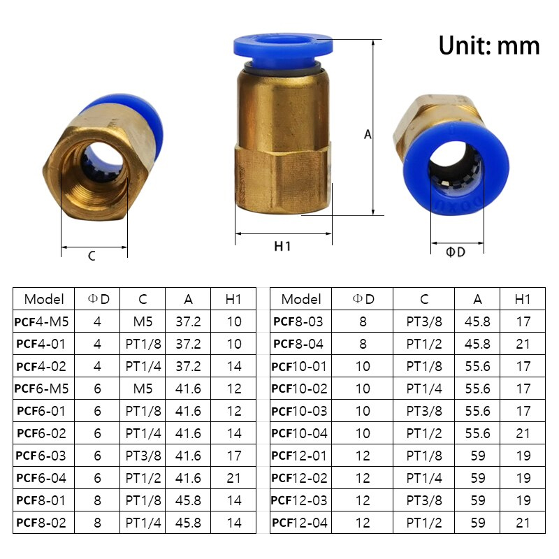 PL/PB/PB/PC/PC/PC/PD/PD/PD/PX Typ Snabbfrisättning Slang Rapidititeter Rör mässing Gas Connector Air Pneumatic Fiting