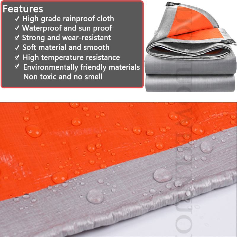 0,32 mm épaississant pe étal-disproofing tissu gardien extérieur plantes auvent bancconie parapluie du tissu de pluie voile imperméable toile