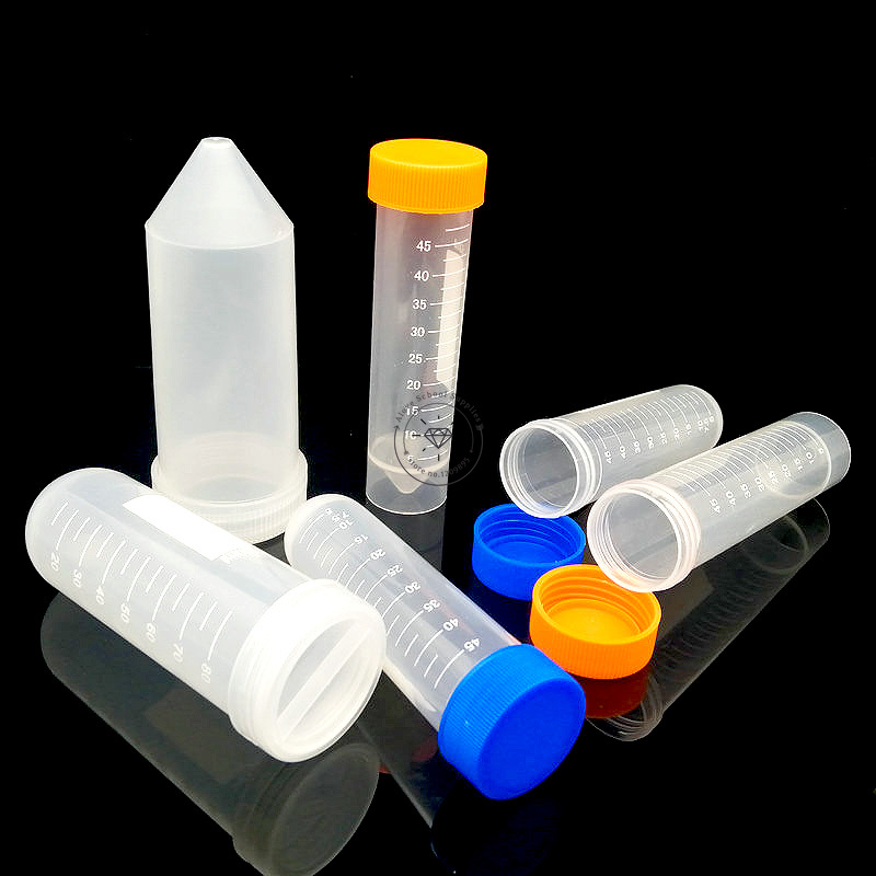 Lab 10/15/25/50/100/120ml Plastic Centrifuge tubes with screw cap sampling tube,Repackaging small bottle PCR tube