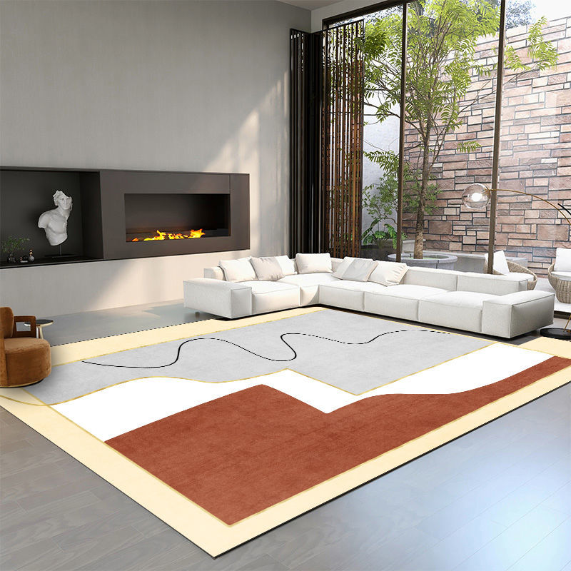 Moderne Noordse stijl Woonkamer Large Tapijt Tapijt Home Koffietafel Zak Tapijtruimte Anti-Dirty Non-Slip Rugs Entry Porch Door Mat