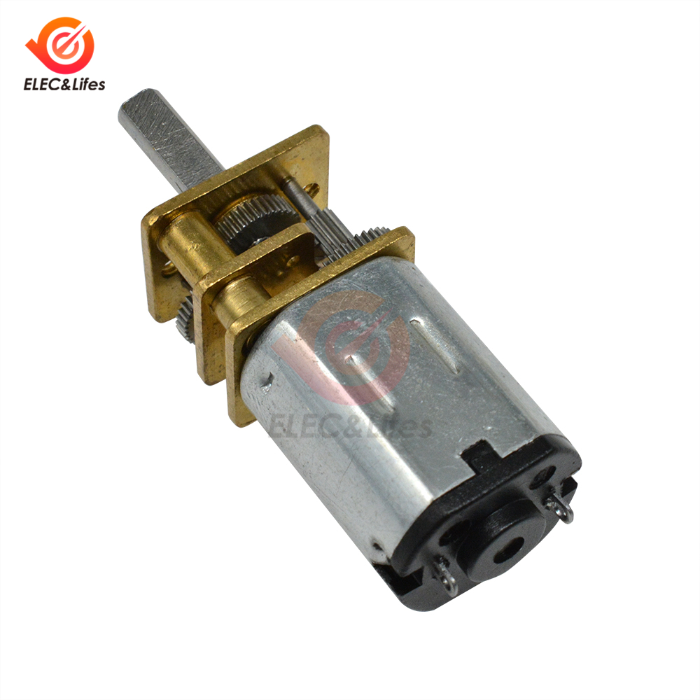 DC 3V/6V/12V GA12-N20 Mini Mikro Metal Dişli Motor Şanzıman Tekerlek Düşük Hız Motoru 15/30/50/60/100/200/1000rpm RC Araç Robot Oyuncakları