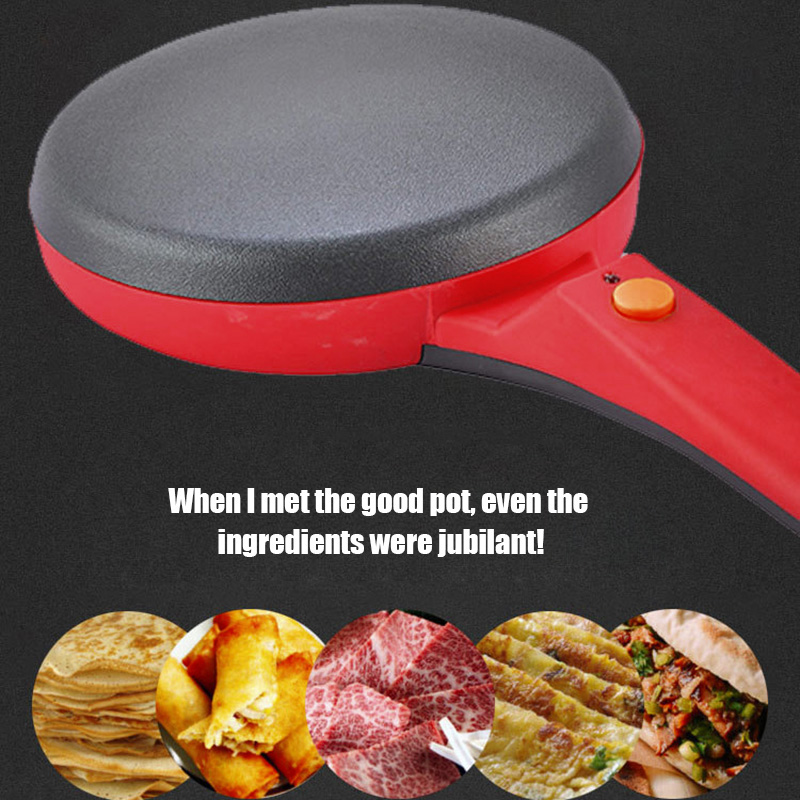 Electric Crepe Maker Baking Pizza Machine Portable Pancakes Pan Non-stick for Home Kitchen xqmg Cookware Dining New Hot Bar 2022