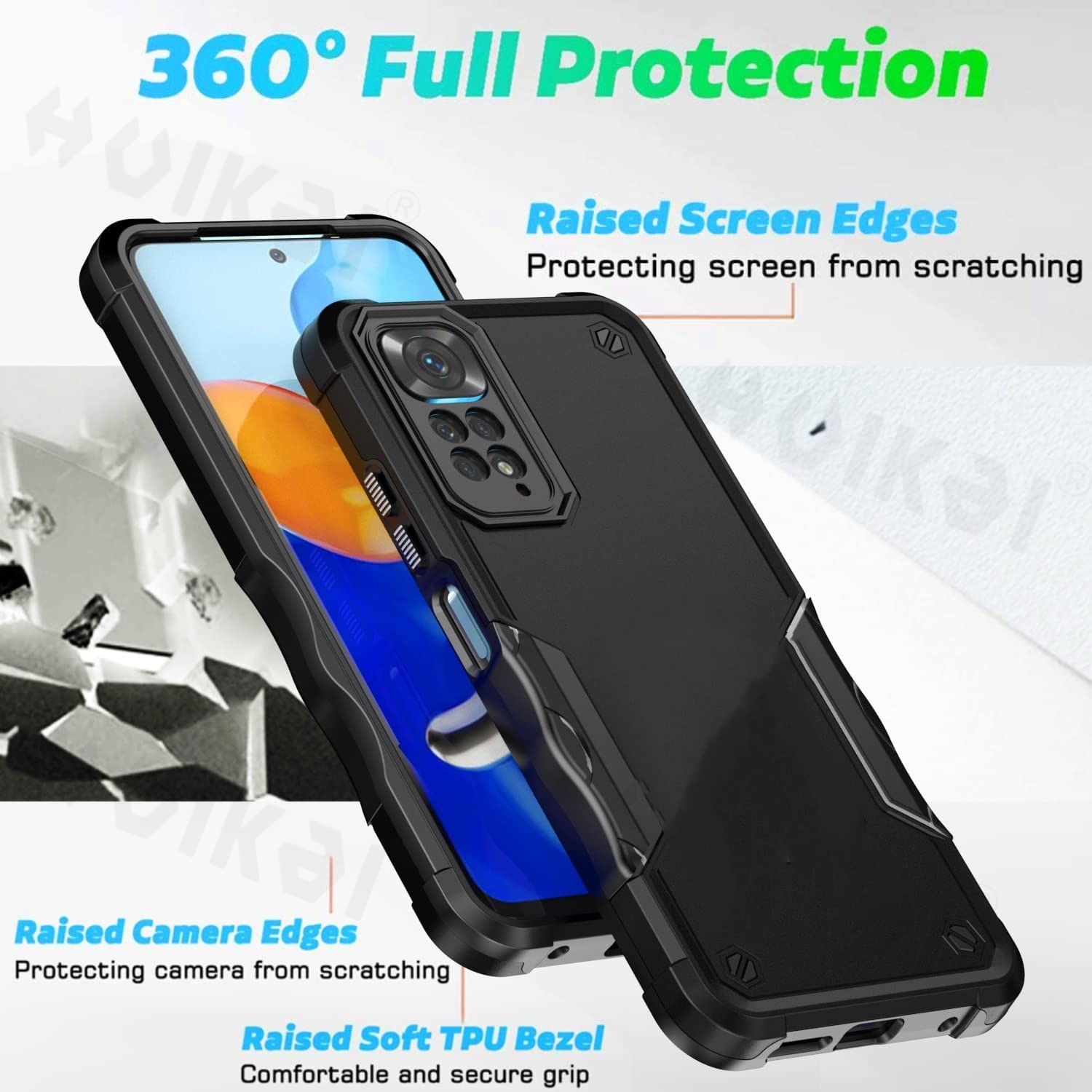 Caso de choque de serviço militar para Xiaomi Redmi Note 11 Pro Nota 11 11s 11t Mi Poco X4 Pro M4 Pro Nota 10 9A 10C Tampa de proteção