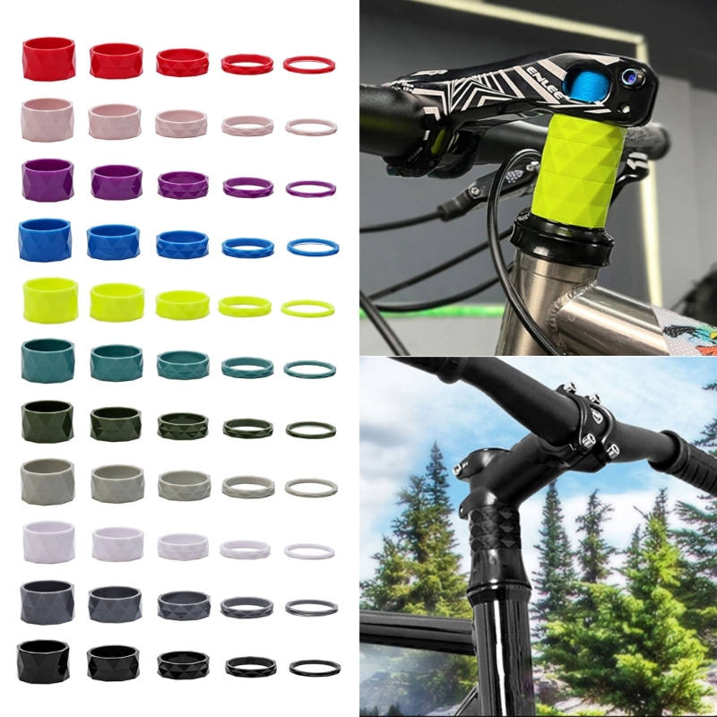 4/알루미늄 합금 자전거 헤드셋 세탁기 사이클링 MTB 자전거 포크 줄기 스페이서 JY01 20 드롭 컨칭