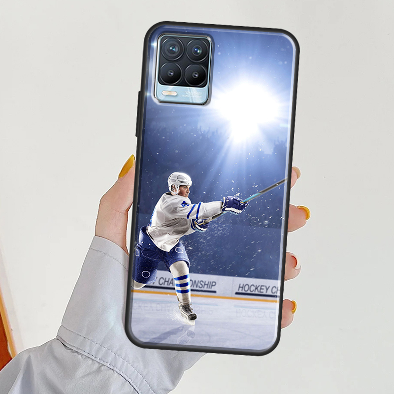 Ice Hockey pour OnePlus 10 Pro 9 Pro 9r 8t Nord2 Téléphone Case pour Realme GT NEO 2 Master 8i C21 7 8 Pro