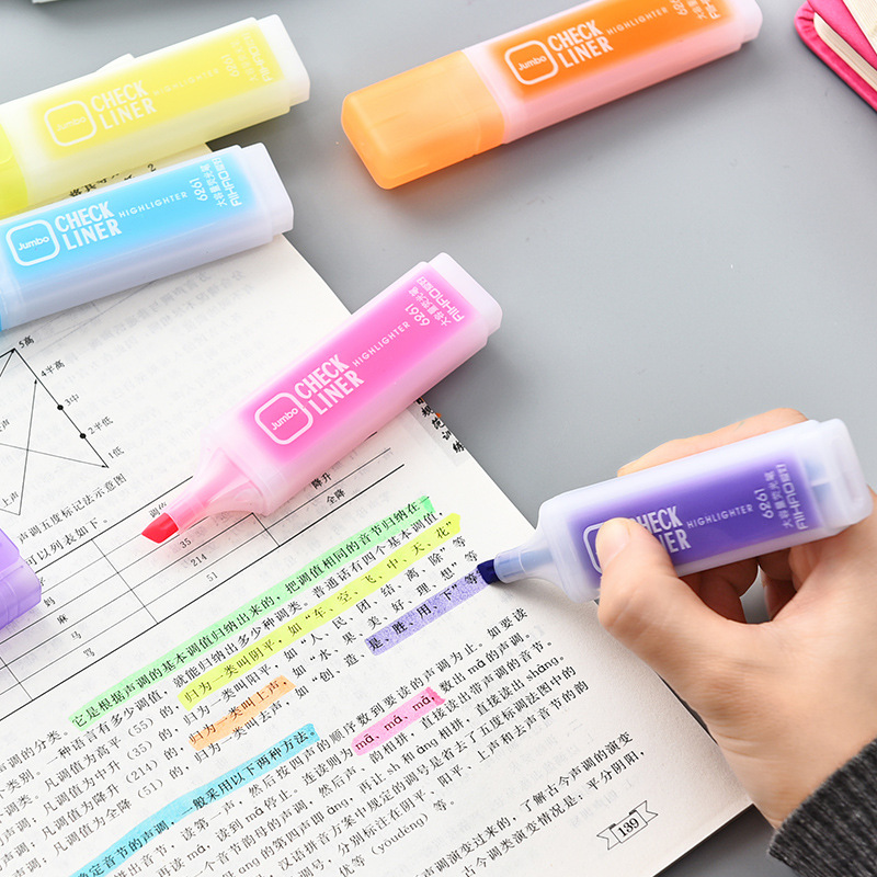 /Los niedliche Süßigkeiten Farbe Highlighter Stift Wasser Farbmarker Stift große Kapazität Schreibwarenschule Vorräte