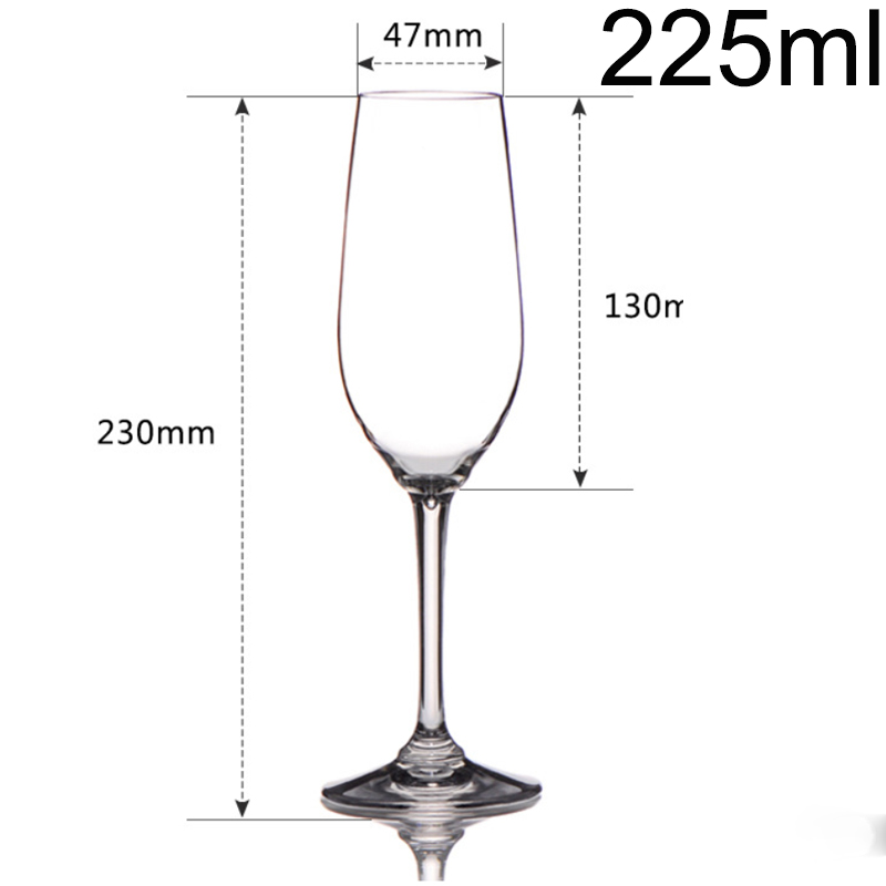 225 ml Tritan Plastique Lunes Champagne Party Party Toasting Verre à vin Incassable Réutilisable Bar Barau de barware