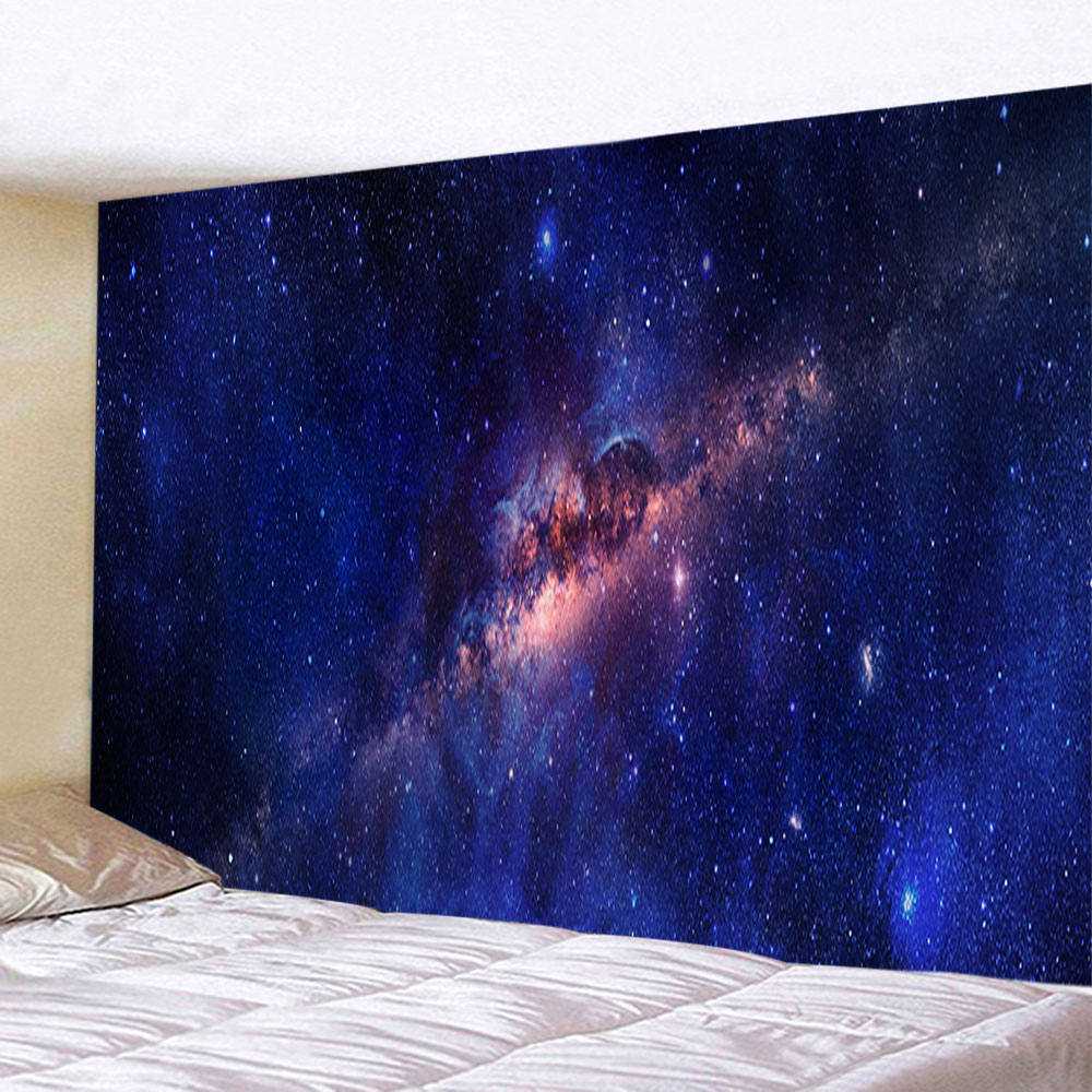 Big Galaxy Starry Universe Space Wall Tapestry Psychedelic Print Thin Cloth Blanket Yoga Mat Hanging