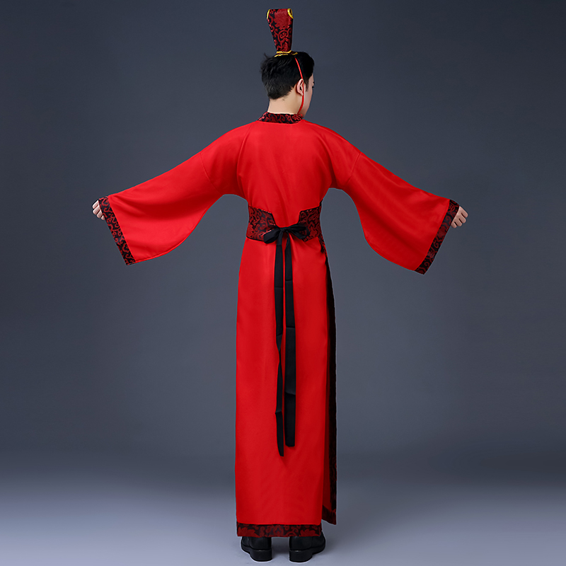 Traditionell Hanfu Robe Men tang passar forntida kostym Folk Klassiska Hanfu -klänningar Han Dynasty Cosplay Stage Wear Festival Outfit