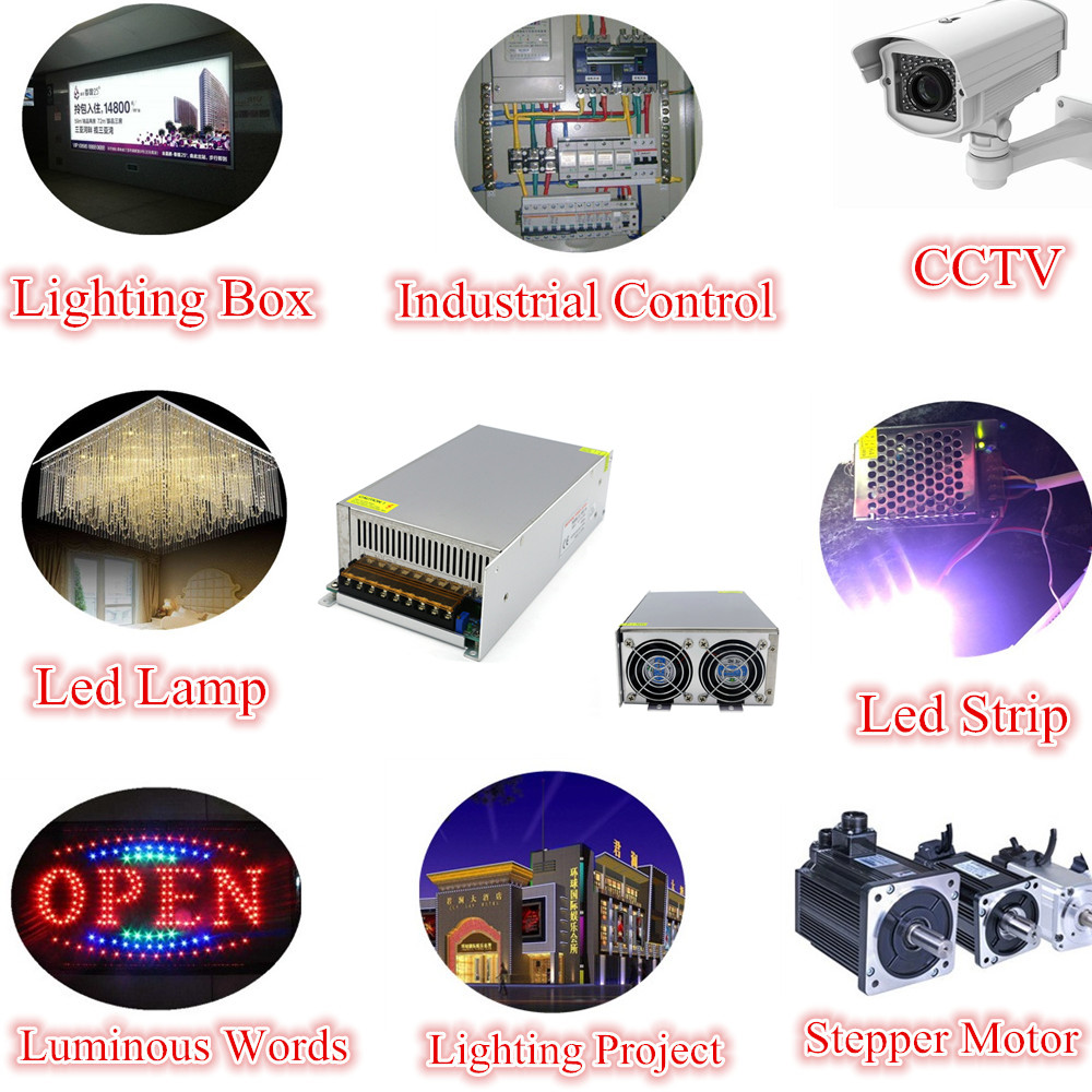 Netzteil der Netzteil 800W 1000W 1200W 1500W AC 220V bis DC 12V 24 V 36 V 48 V Netzteil LED -Streifenschalterschalter Netzteil Versorgung