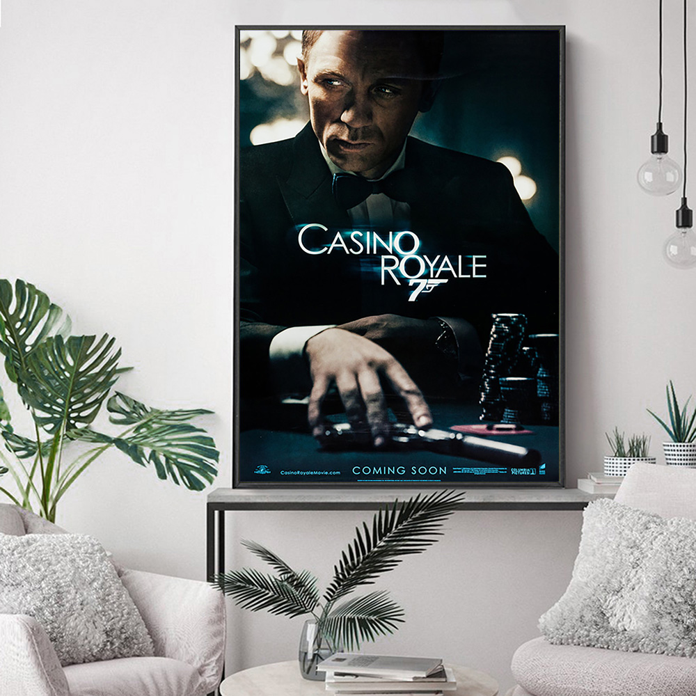 Casino Royale Spy Parody Film Art Print Poster Movie Wall Stickers Video Room Cinema Canvas Painting Decor