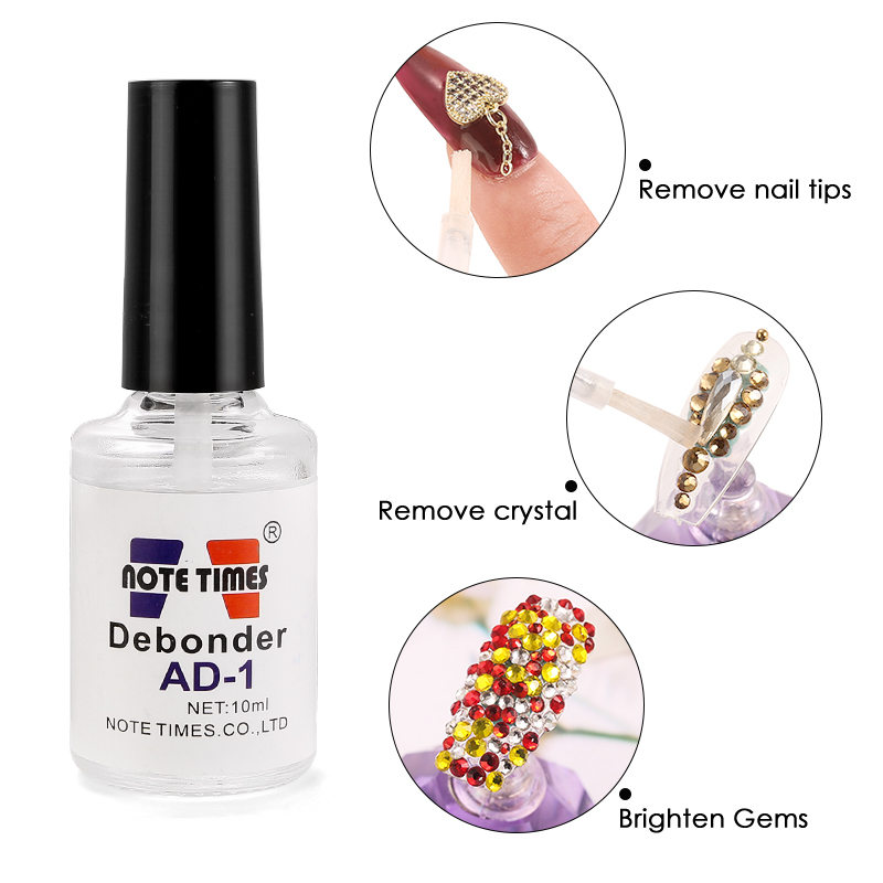 10 ml de vernis à ongles Retour pour fausses ongles Conseils Remover Remover Debonder Manucure Cleaner DeGreaser Liquid Accessoires Outils